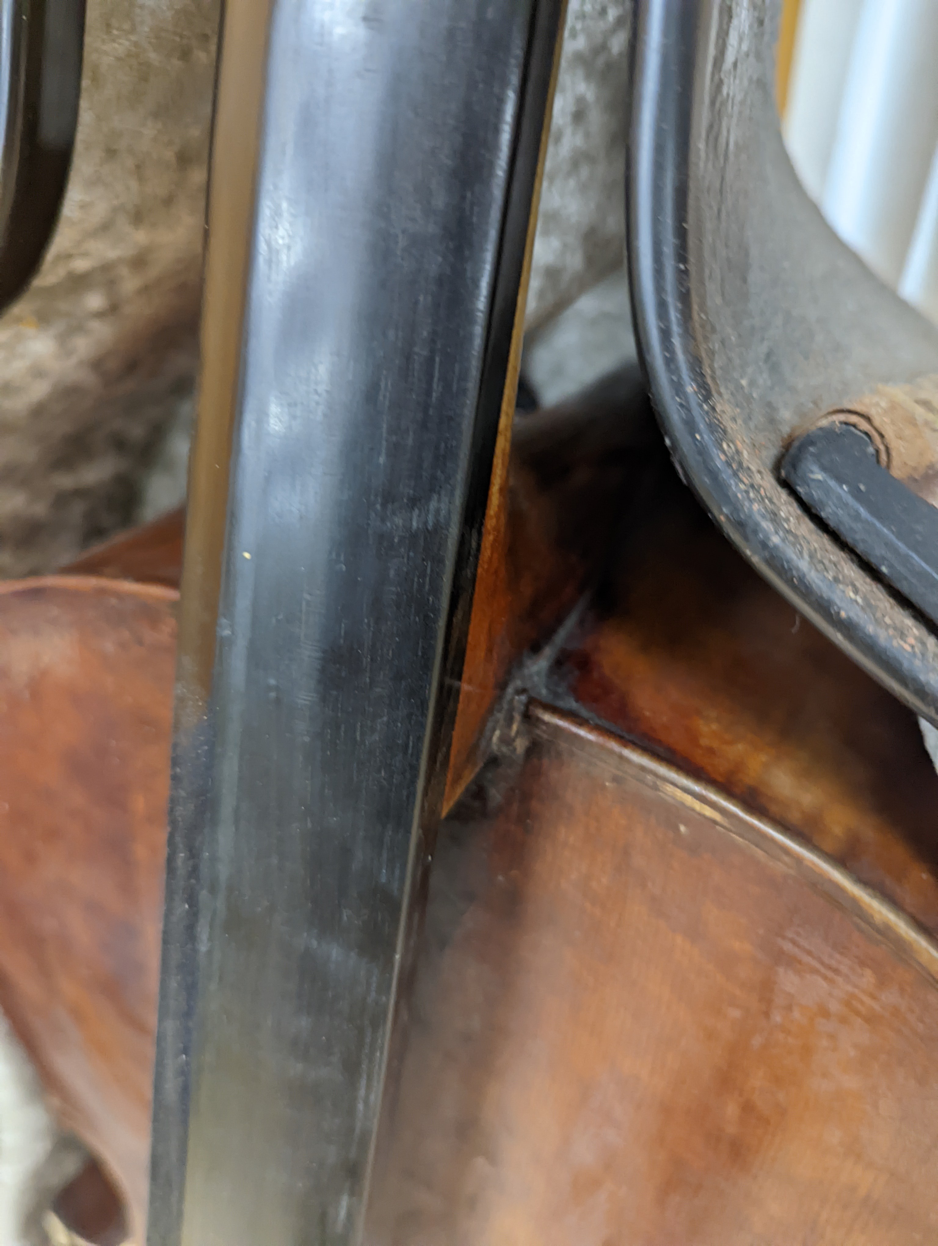 A 19th century German cello, labelled E M Blankert, cased